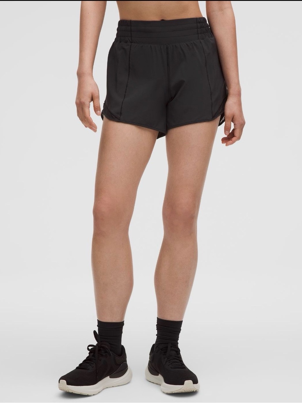 Lululemon Hotty Hot High-Rise Lined Shorts 4” Black